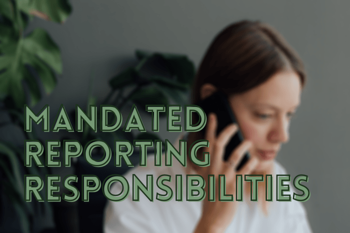 Are employers required to provide training for mandated reporters